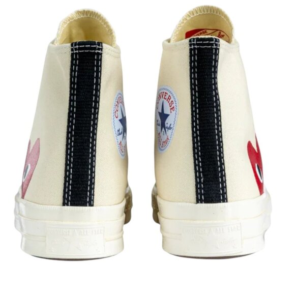 NEW Converse x Comme des Garçons High Top Sneakers - Picture 6 of 14